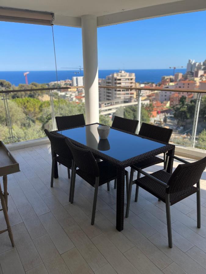Grand 3 Pieces Avec Terrasse Vue Mer Tout Confort Beausoleil Eksteriør bilde